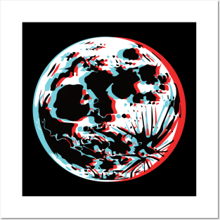 Full Moon Glitch Posters and Art